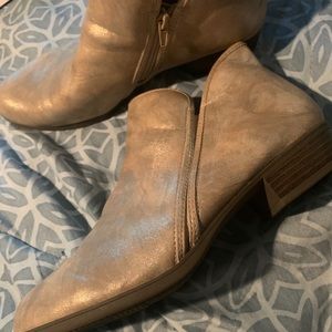 Gold Booties (New w/o Tags)